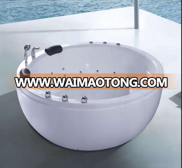 1800mm Round Free Standing Jacuzzi SPA 6 People with Ce RoHS (AT-8346)